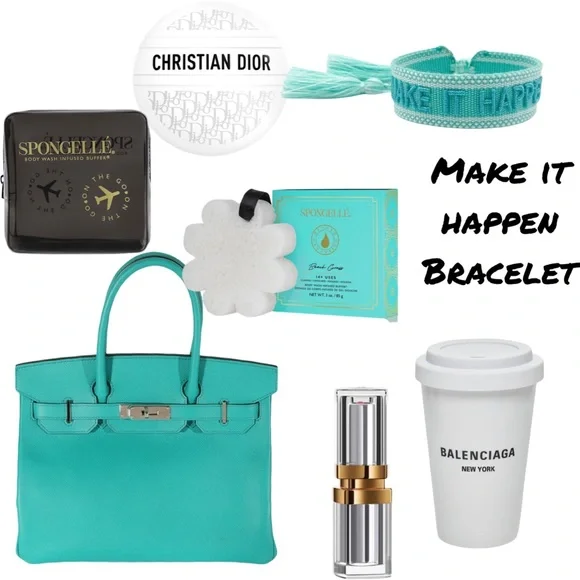 GIFTS- Make It Happen - Aqua- Woven Bracelet - Picture 1 of 2